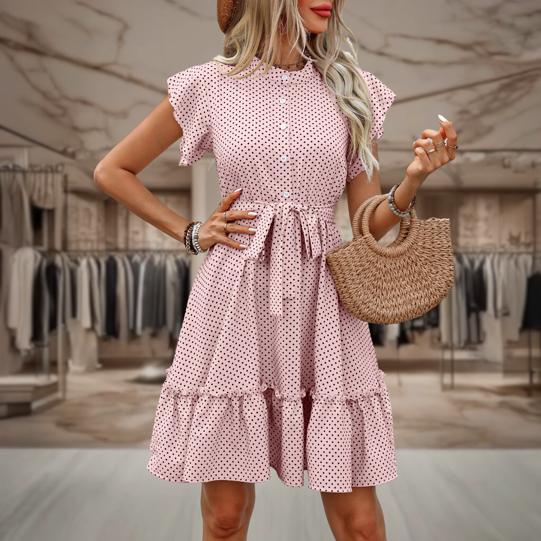 Kenzie | Elegantes Polkadot-Kleid