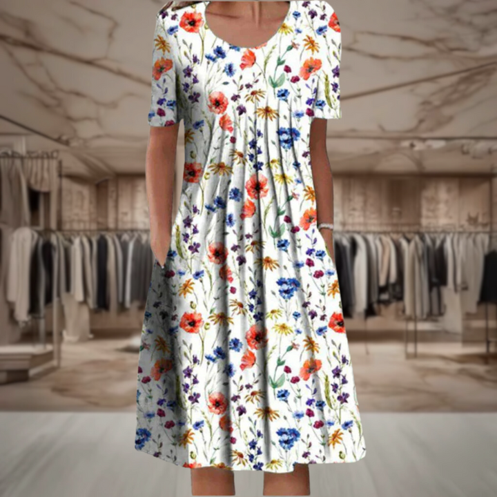 Sara | Elegantes Blumenkleid