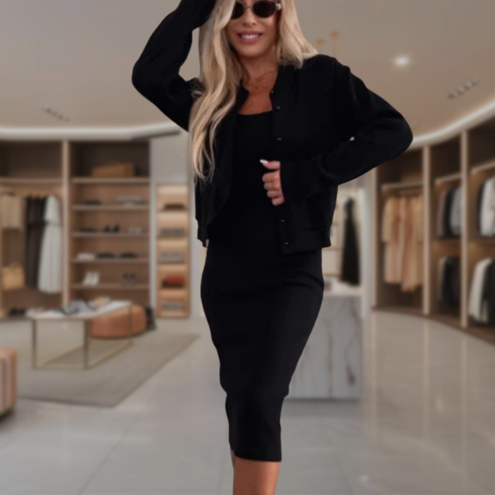 Emila | Schmeichelndes Set aus Jacke und Kleid