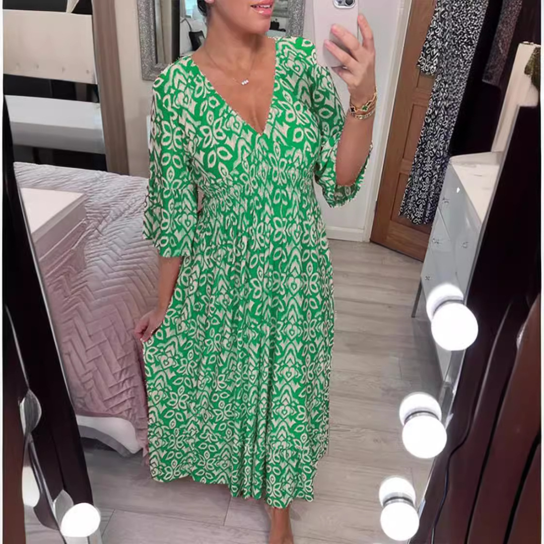 Elegantes Blumenkleid