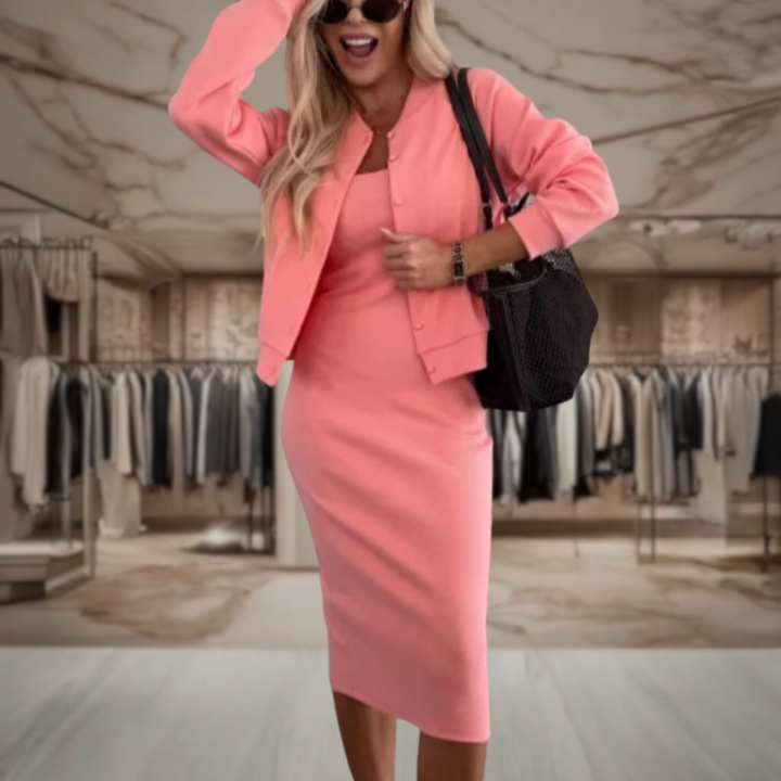 Emila | Schmeichelndes Set aus Jacke und Kleid