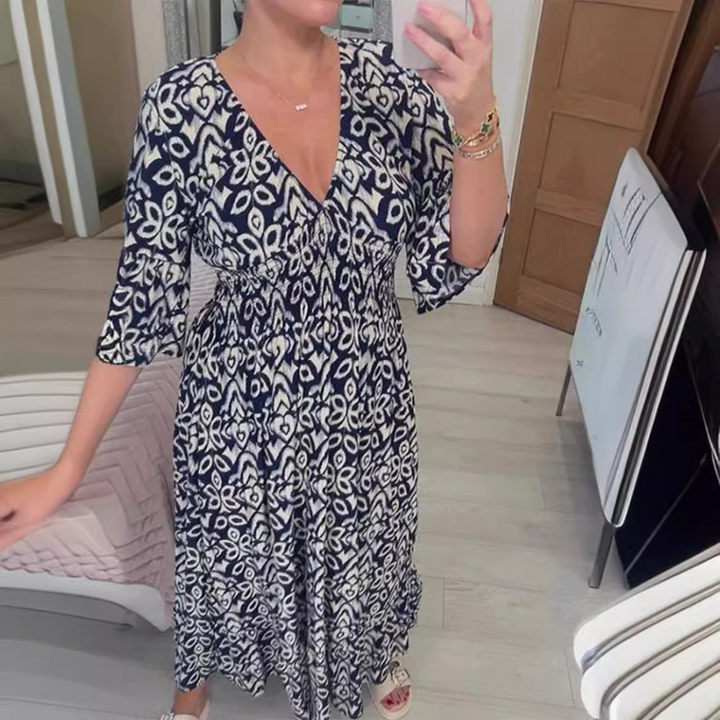 Elegantes Blumenkleid