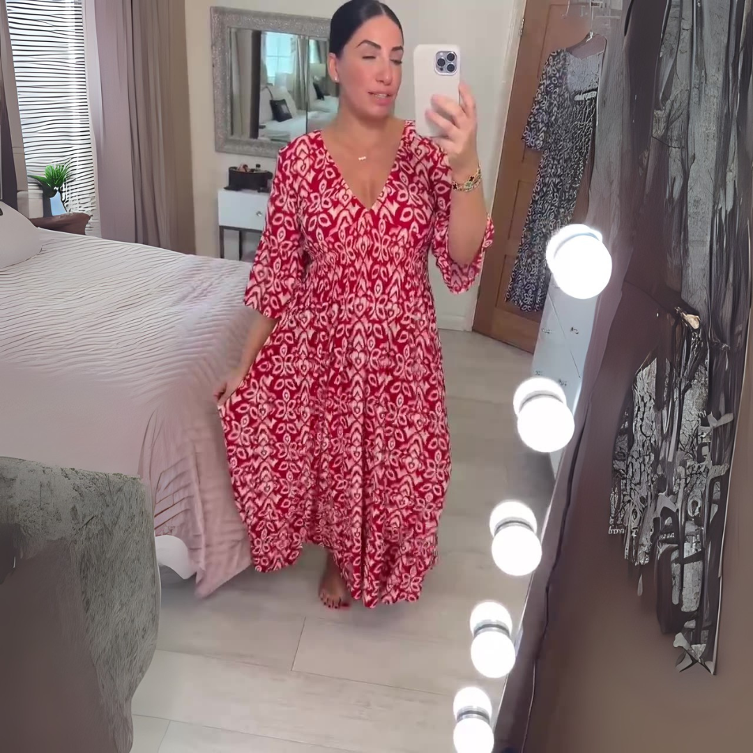 Elegantes Blumenkleid